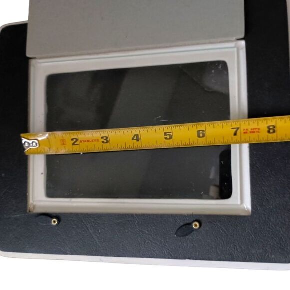 Ornate Picture Frame Ceramic Silver White Wash Detail 5x7 Victorian Deco Style - Picture 5 of 16